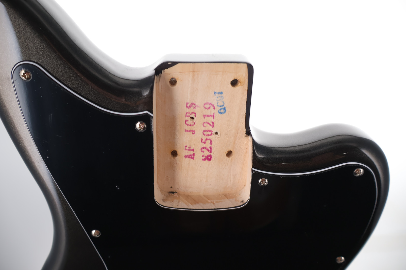 Squier Jaguar Bass Body Affinity Series Charcoal Frost Metallic Fully Loaded