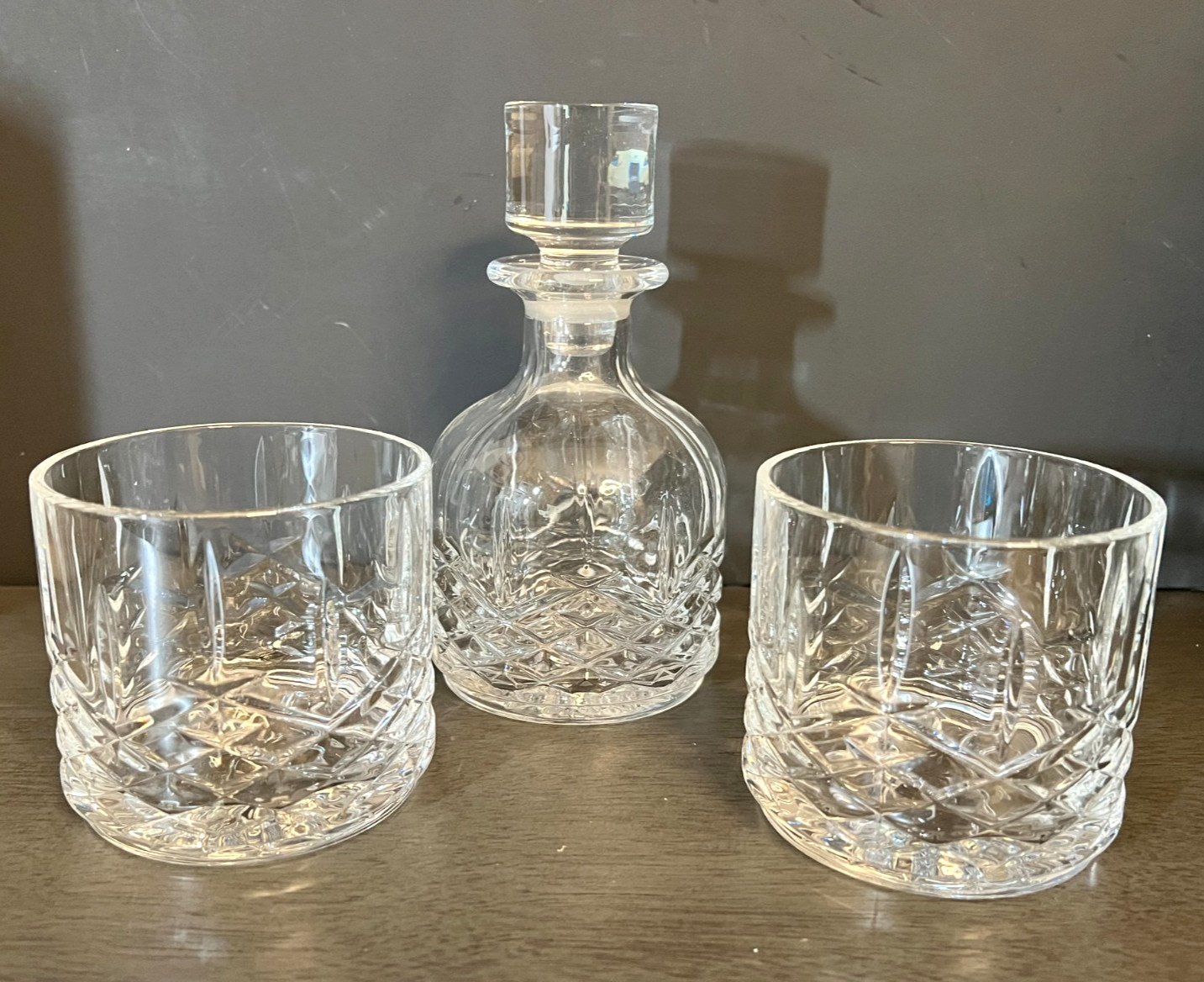 Marquis by Waterford Crystal Markham Stacking Decanter & Tumbler Set Whiskey