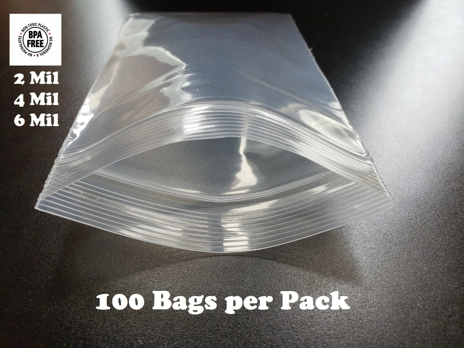 👉 Reloc Zippit Clear Reclosable Zip Bags | 2-6 Mil | 2x3–15x18 | 250-1000 Ct