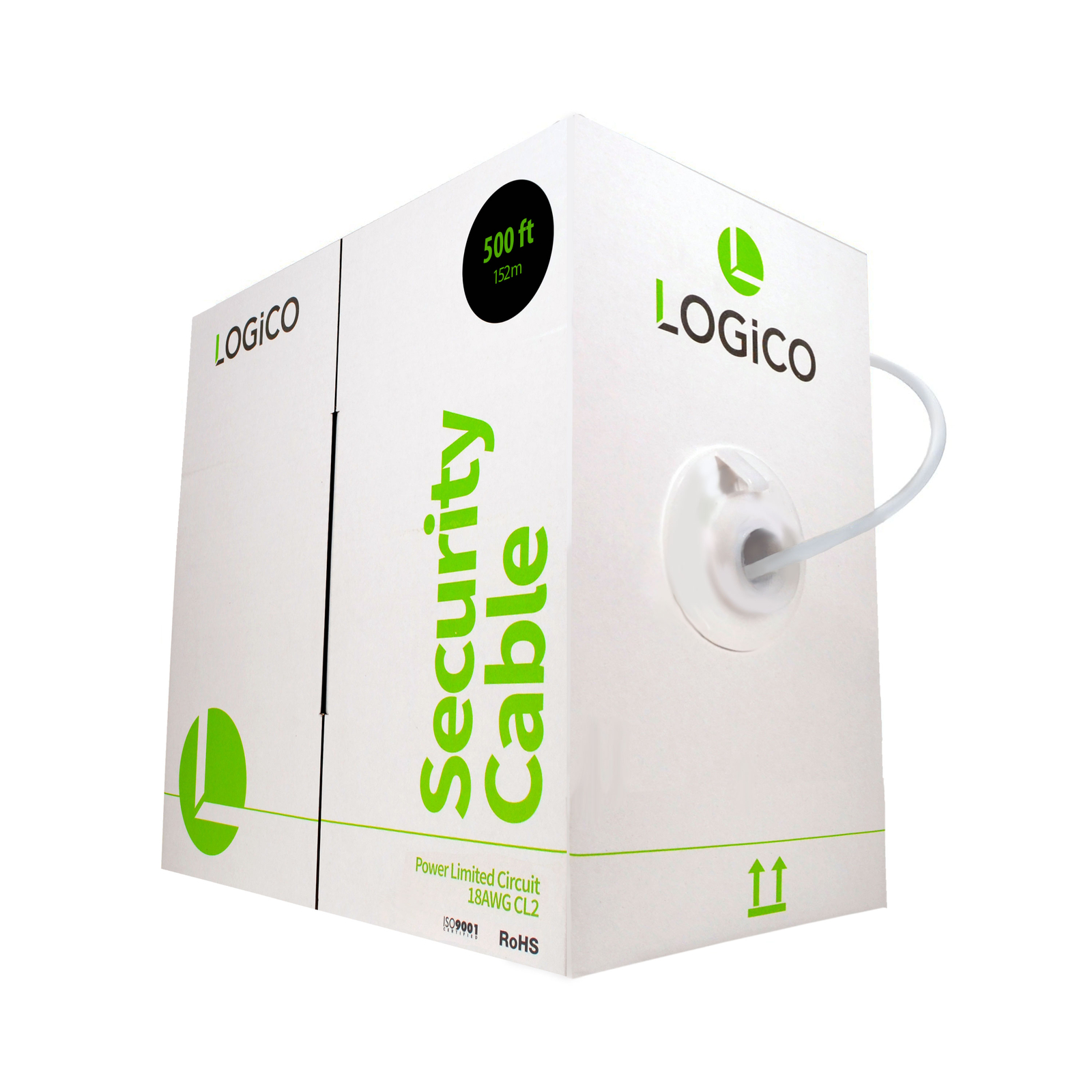 Security Wire Burglar Alarm 18/4 500FT Stranded Shielded Control Speaker Cable