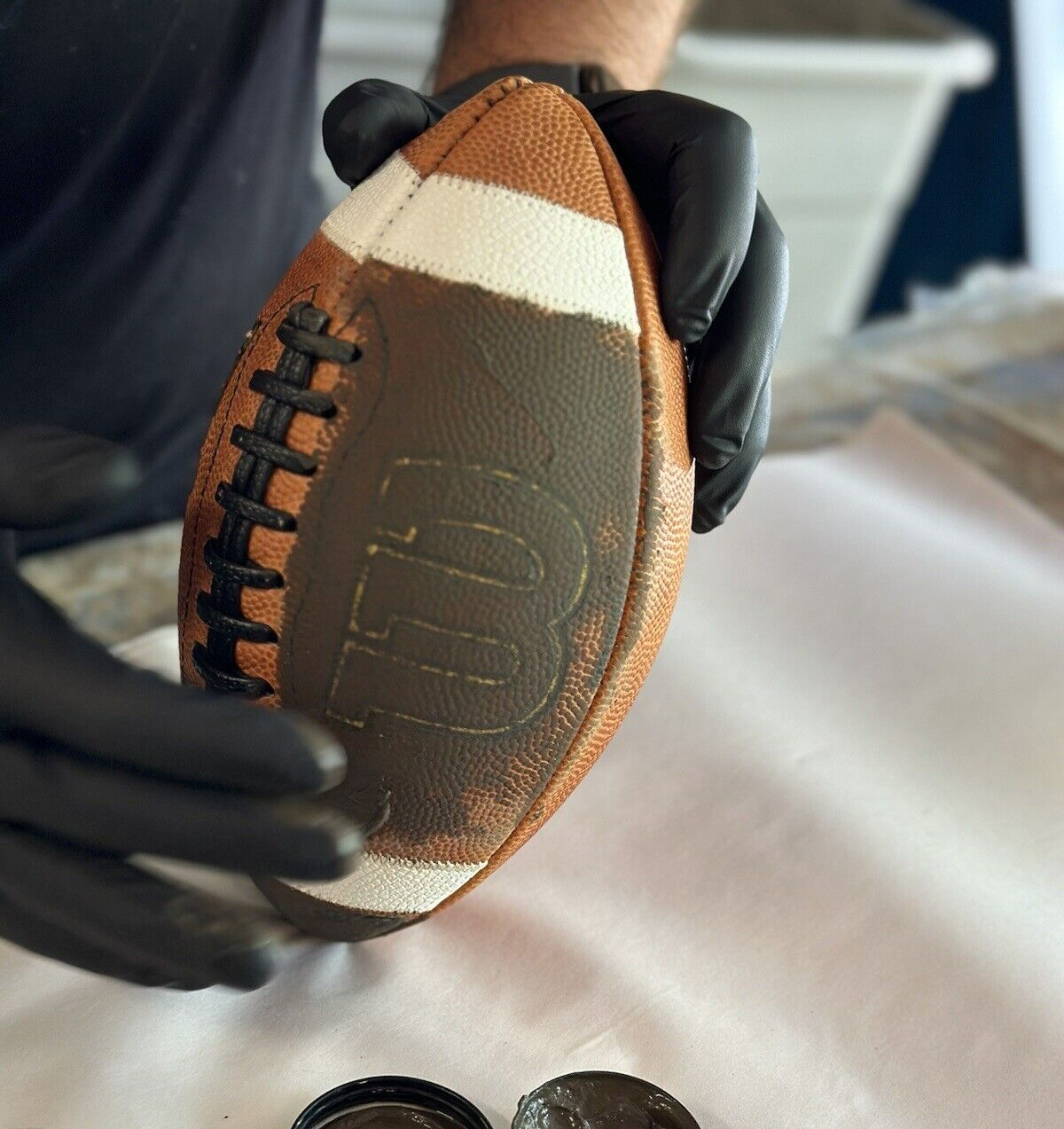 LBC Football Prep Butter 2oz Size Rubbing Mud Compound Game Prepping Footballs