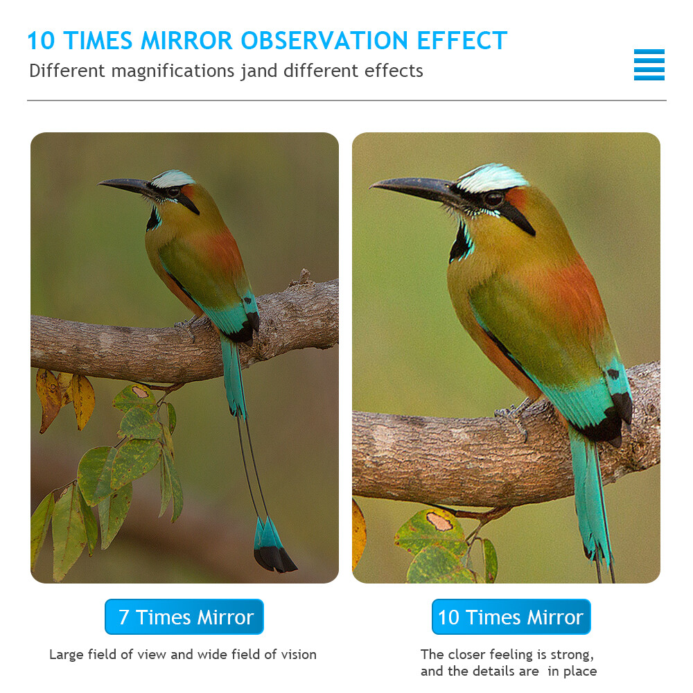 100X180 Zoom Binoculars Day Night Vision BAK4 Prism High Power Waterproof + Case