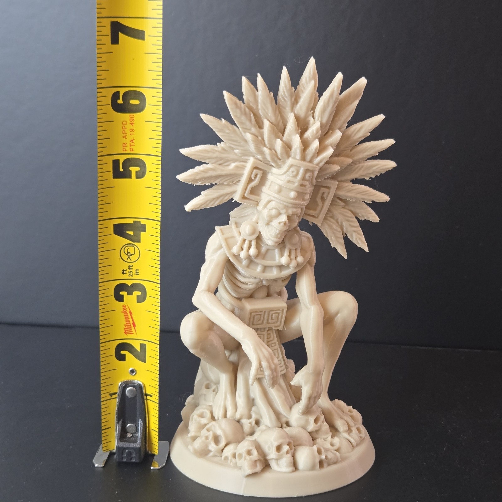 Mictlantecuhtli Aztec God of Death Statue – 3D Printed – Mayan Mythology Decor