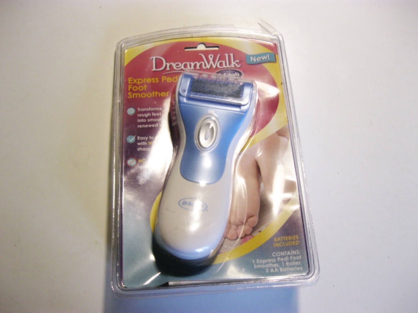 New Dr. Scholl's DreamWalk Express Pedi Foot Smoother & AMOPE PediPerfect system