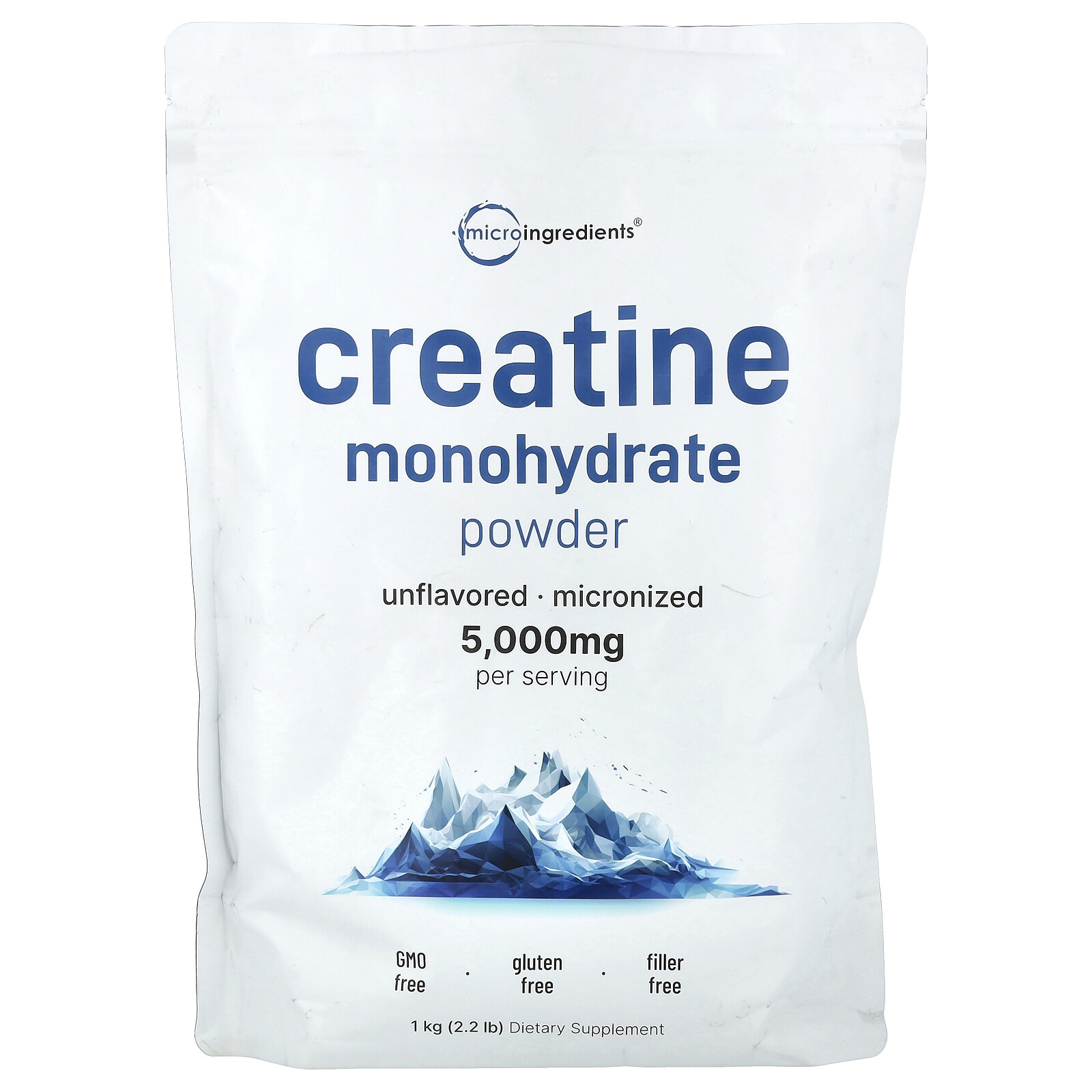 Creatine Monohydrate Powder, Unflavored, 2.2 lb (1 kg)
