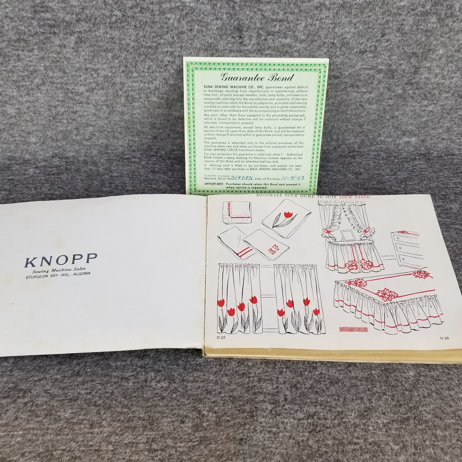 ✅Vintage Modern Home Sewing Book by Drucella Lowrie & Sylvia Mager 1952