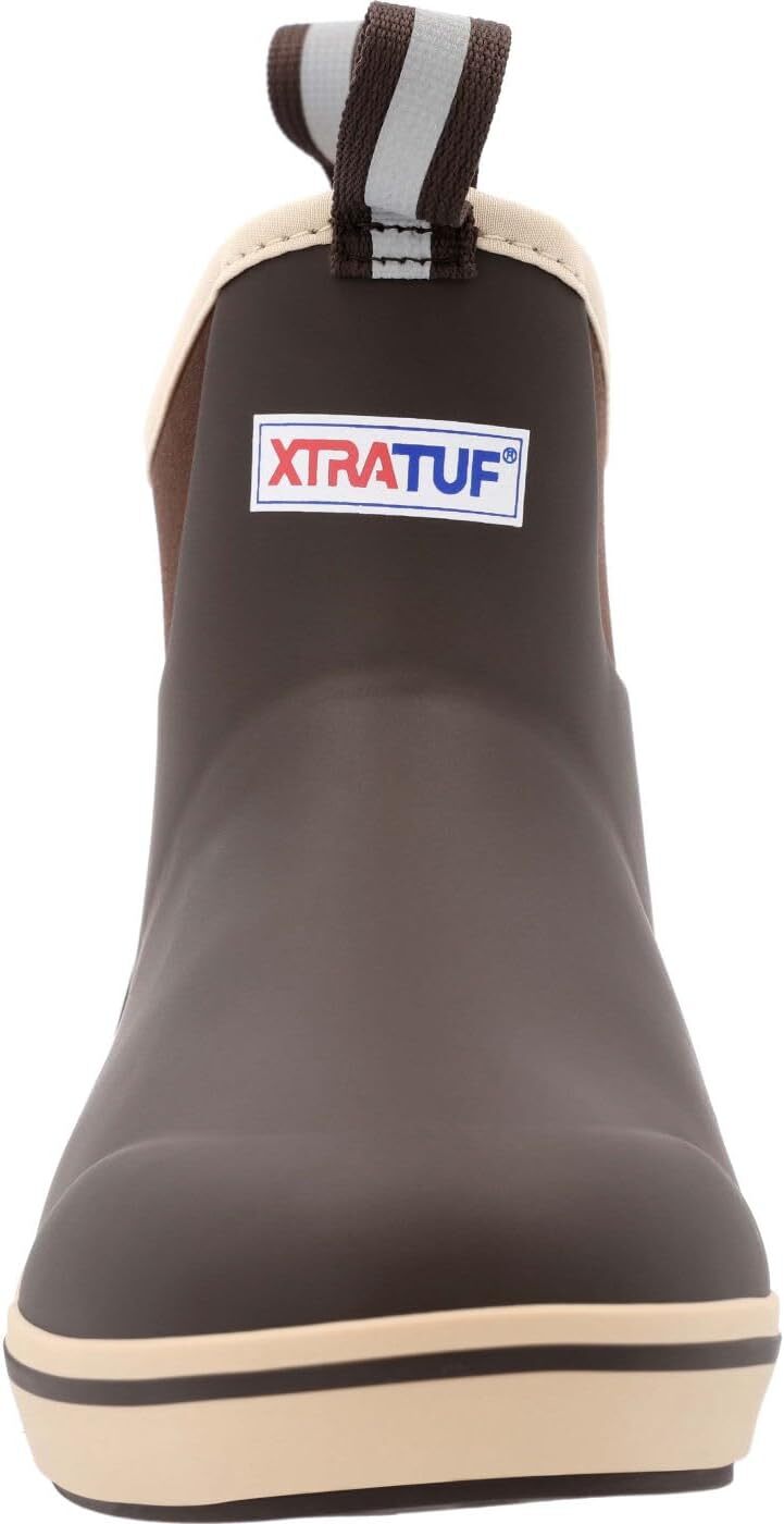 Xtratuf XT Men's 6 Inch Ankle Deck Rubber Boot, Chocolate/Tan, Size Options