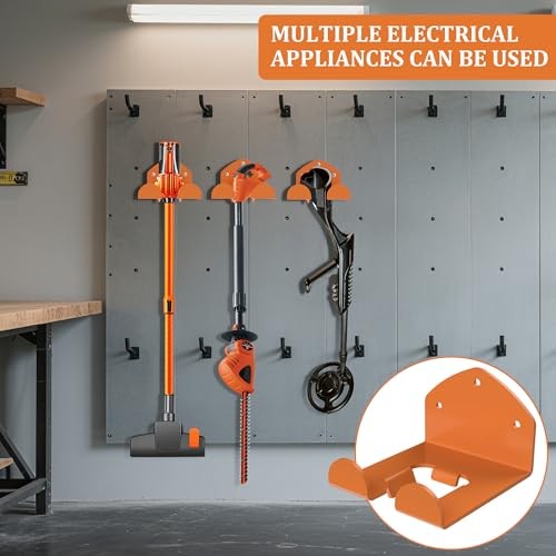 Garage Storage Trimmer Rack Garden Power Tool Hanger for Lawn Mower, 2 Pack