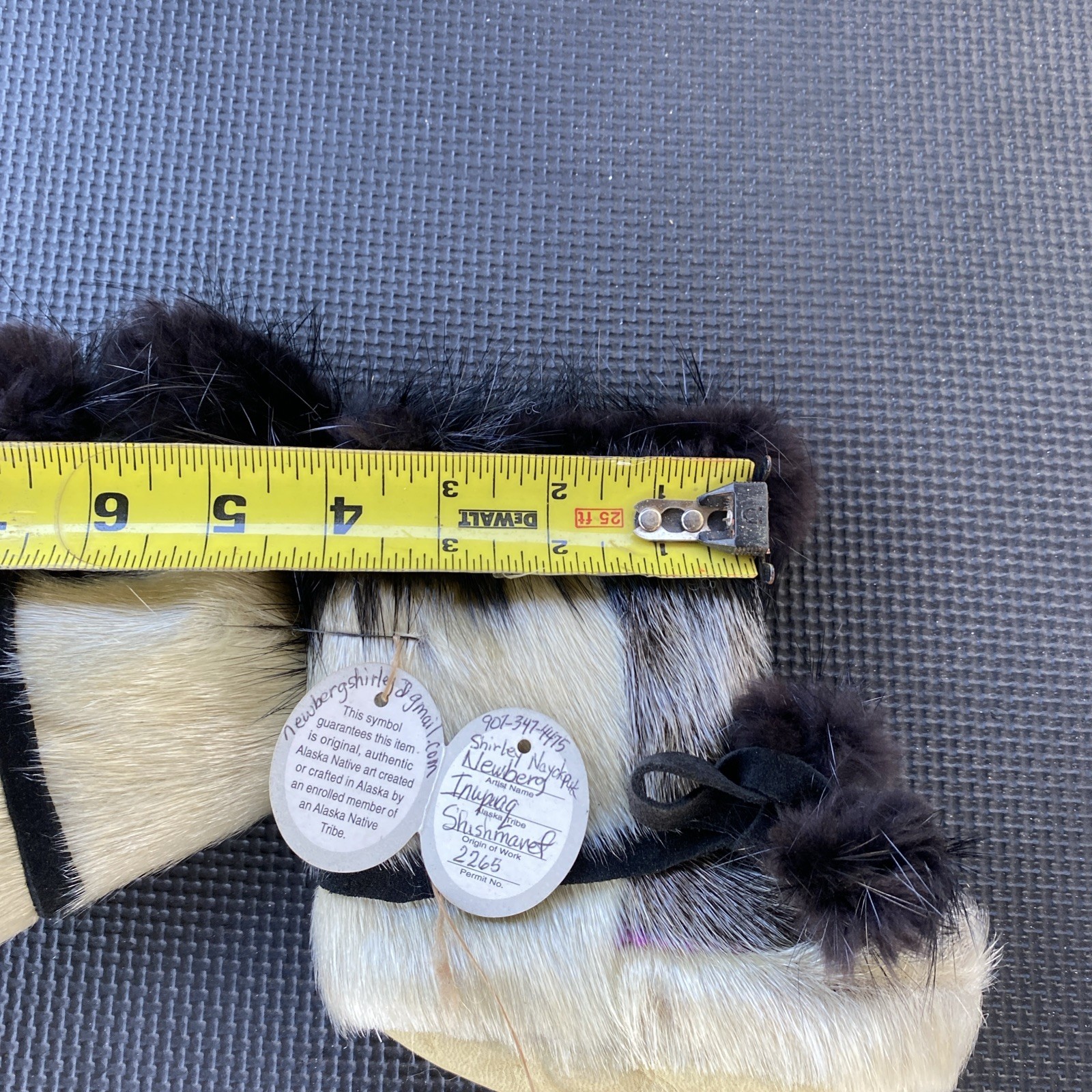 Native Alaska American Child Mukluks Boots Seal Fur Authentic Alaska Native Art