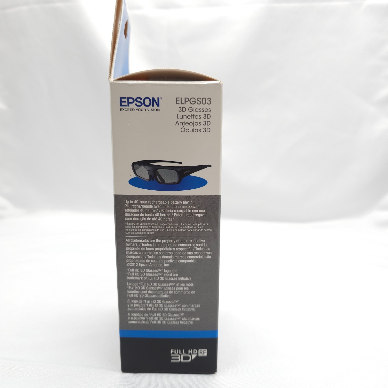 Genuine Epson 3D Glasses (RF) ELPGS03 For Epson Projectors