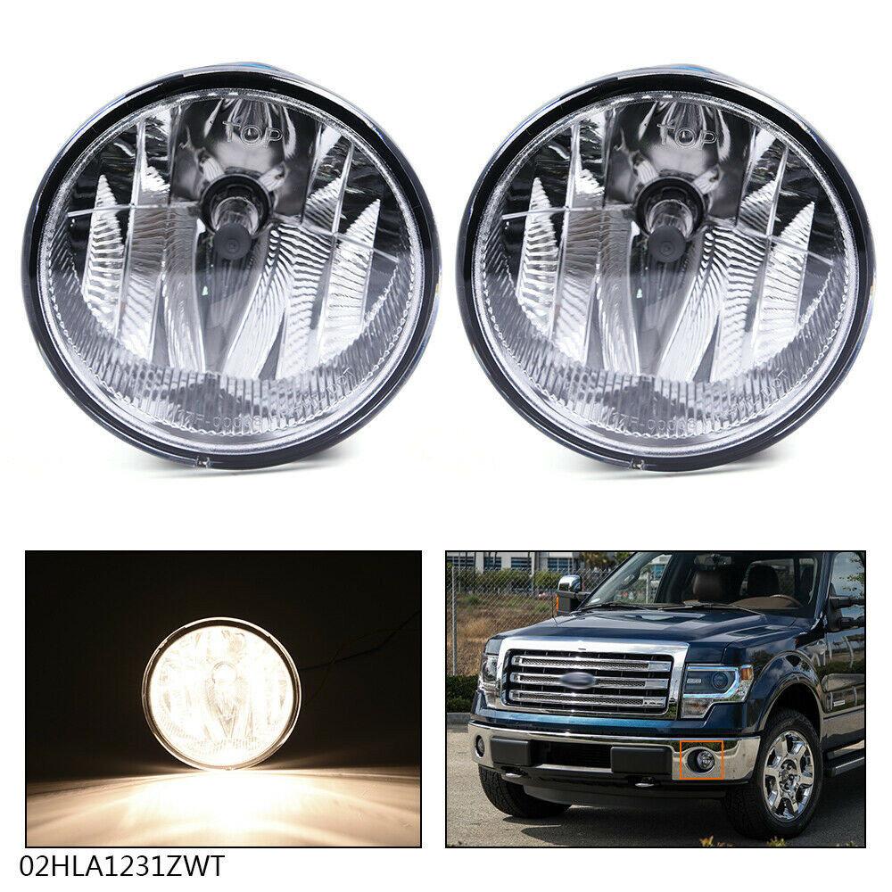 Pair Bumper Fog Lights Fit For Ford 2011 2012 2013 2014 F150 F-150 Set