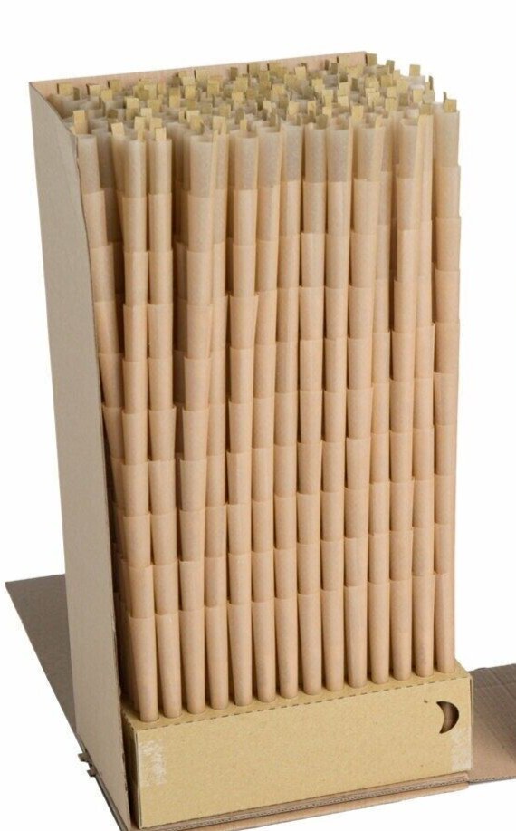 Authentic RAW Classic King Size Cone Pre-Rolled Cones 200 Pack & Free Lighter