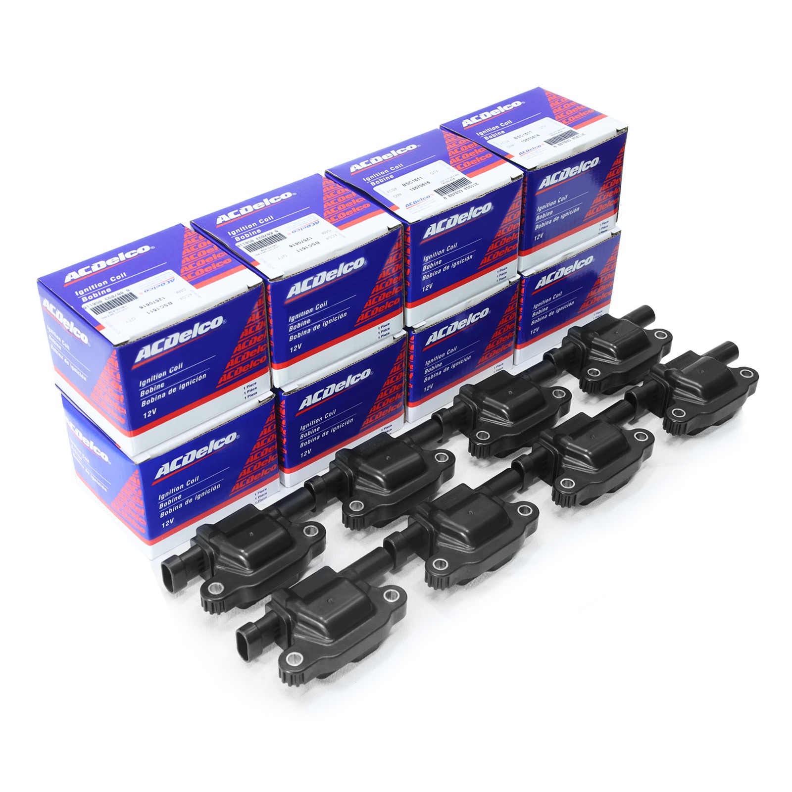 8x Genuine Ignition Coil D510C For Chevrolet UF413 12570616 BSC1511 12611424.