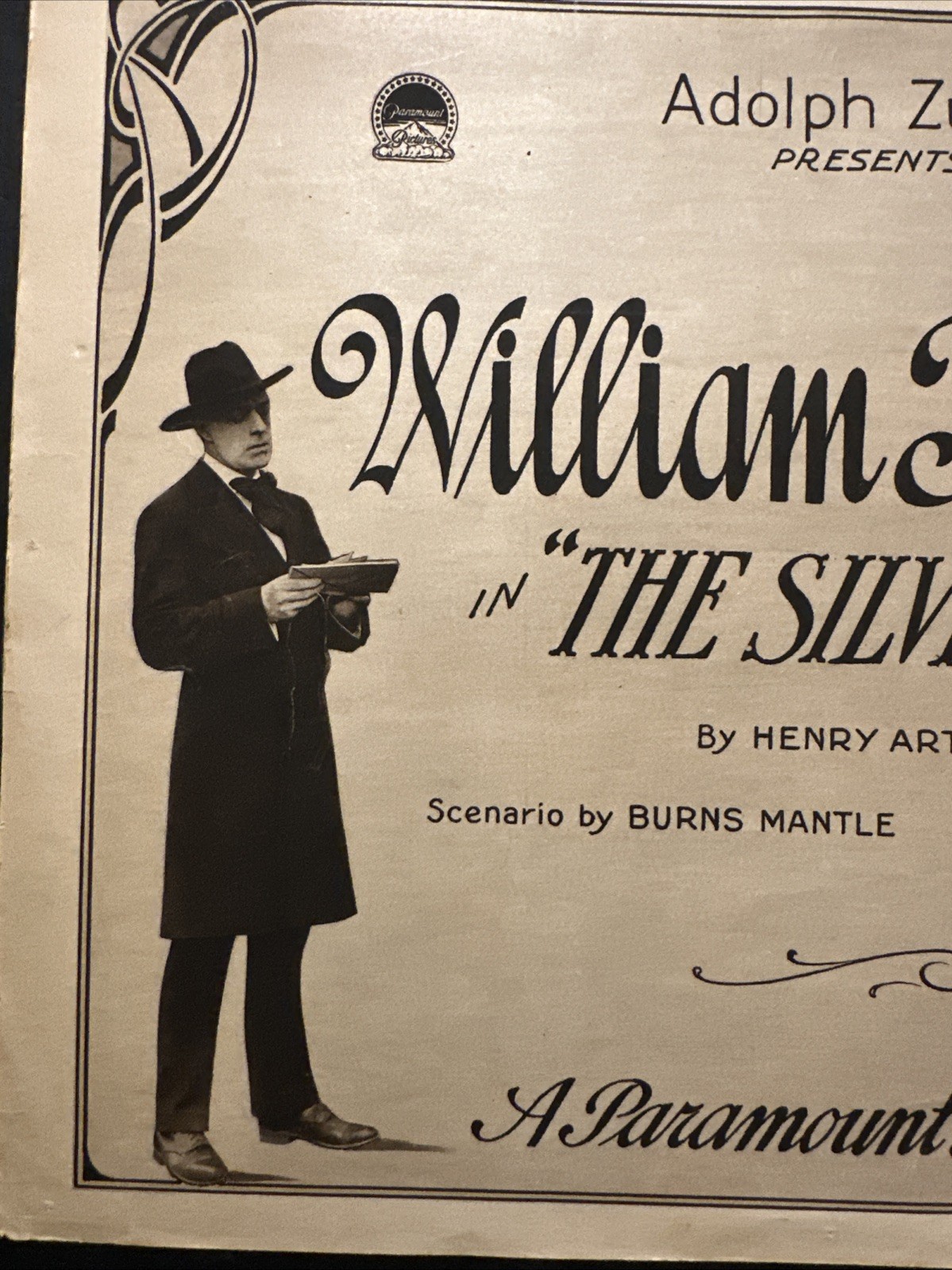 ANTIQUE ARTCRAFT PICTURES/ PARAMOUNT “the Silver King”W.F MOVIE LOBBY POSTER