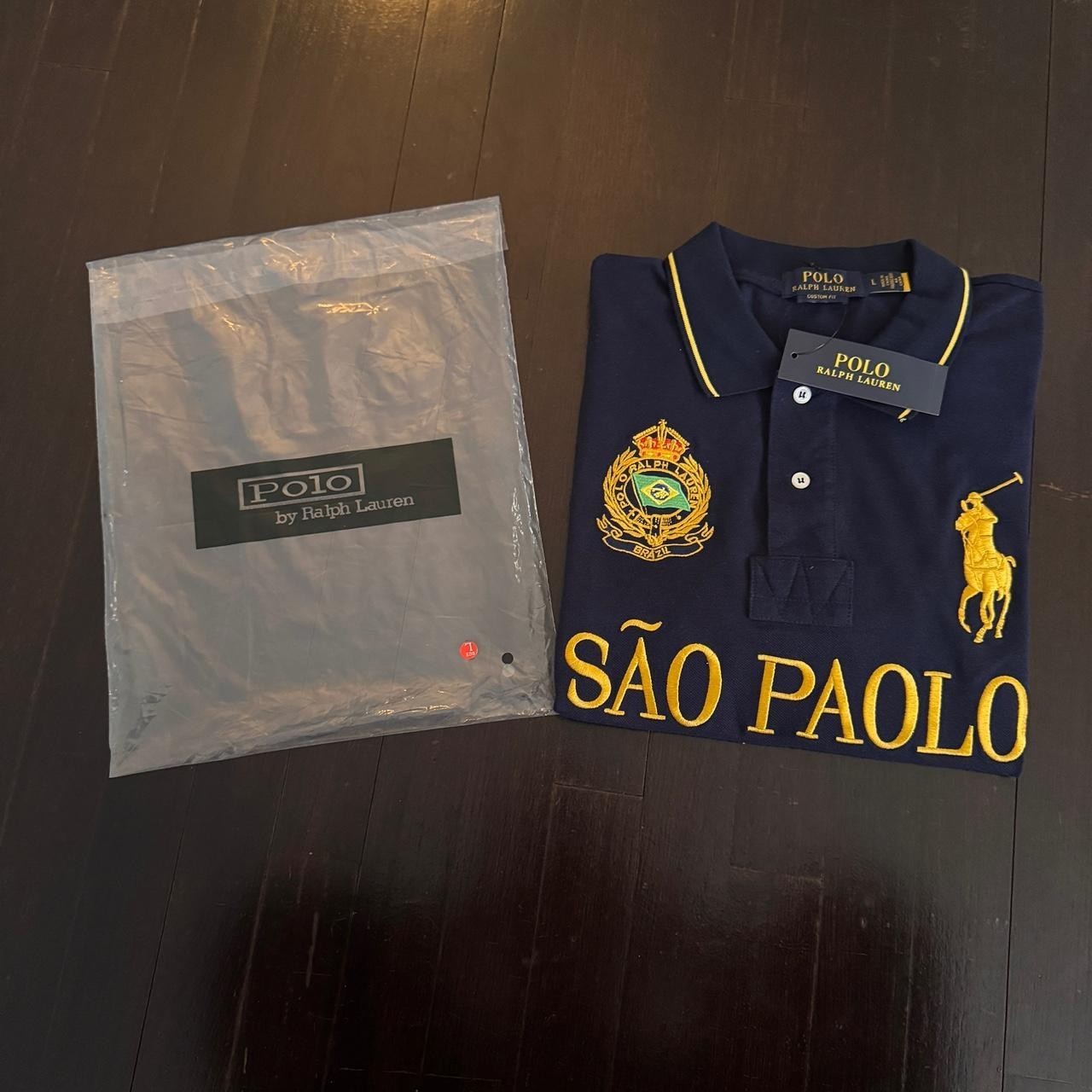 Chief Keef Polo Sao Paolo Brazil Polo Shirt Red Black Yellow