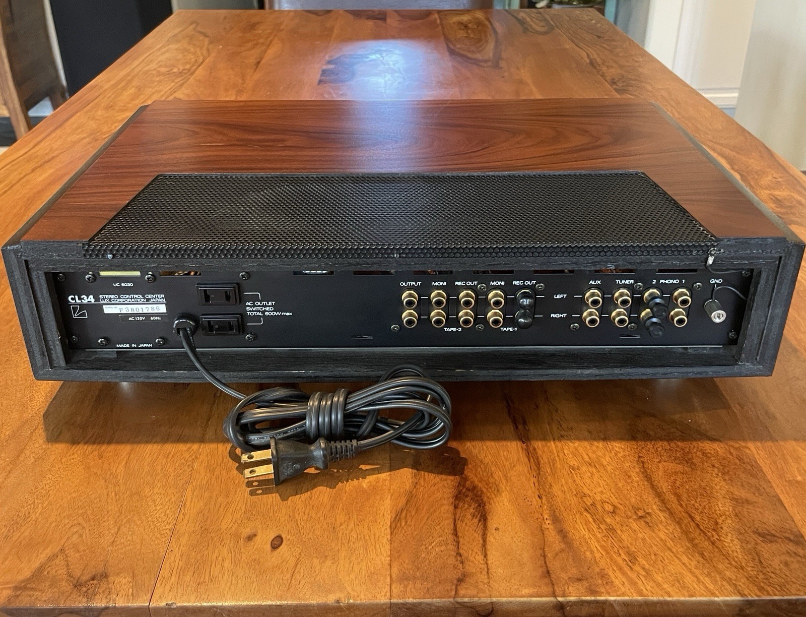 Luxman CL34 12AX7 12AU7 Tube Stereo Control Center Preamplifier Duo-B - SERVICED