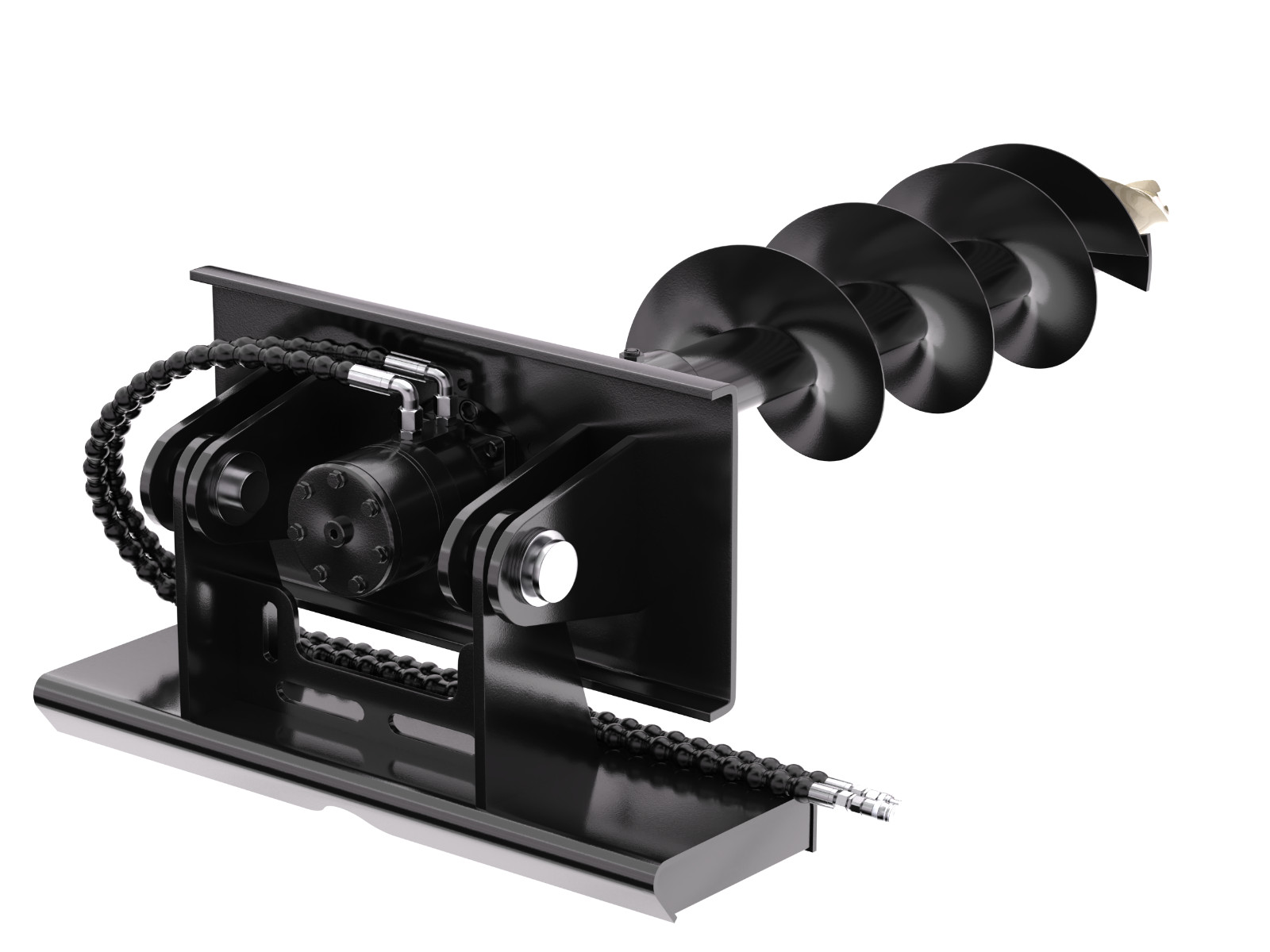 Hydraulic Auger Post Hole Drill for Mini Skid Steer Loader