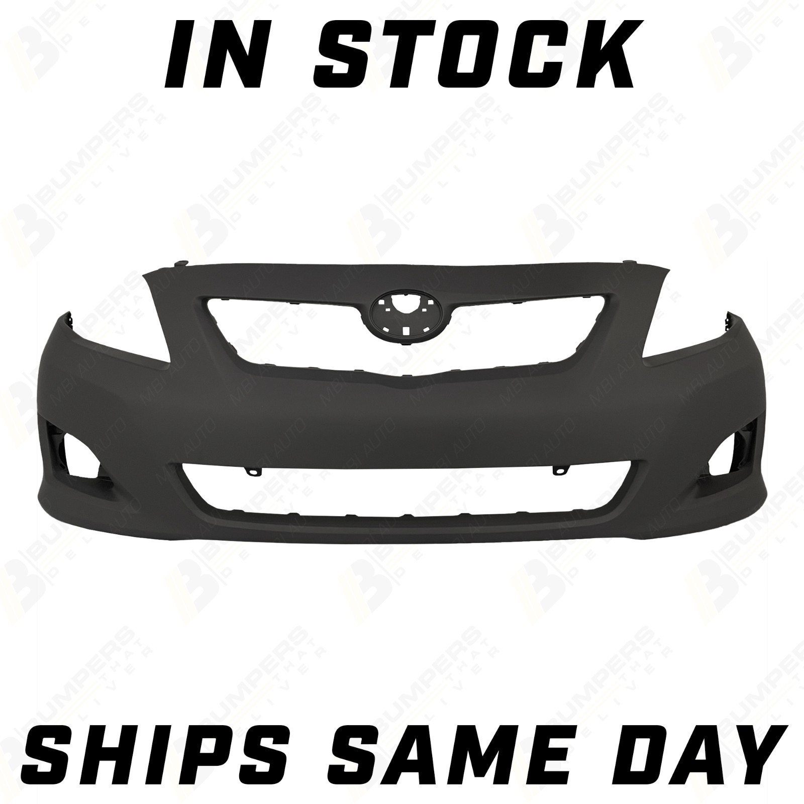 NEW Primered - Front Bumper Fascia for 2009 2010 Toyota Corolla Sedan TO1000343