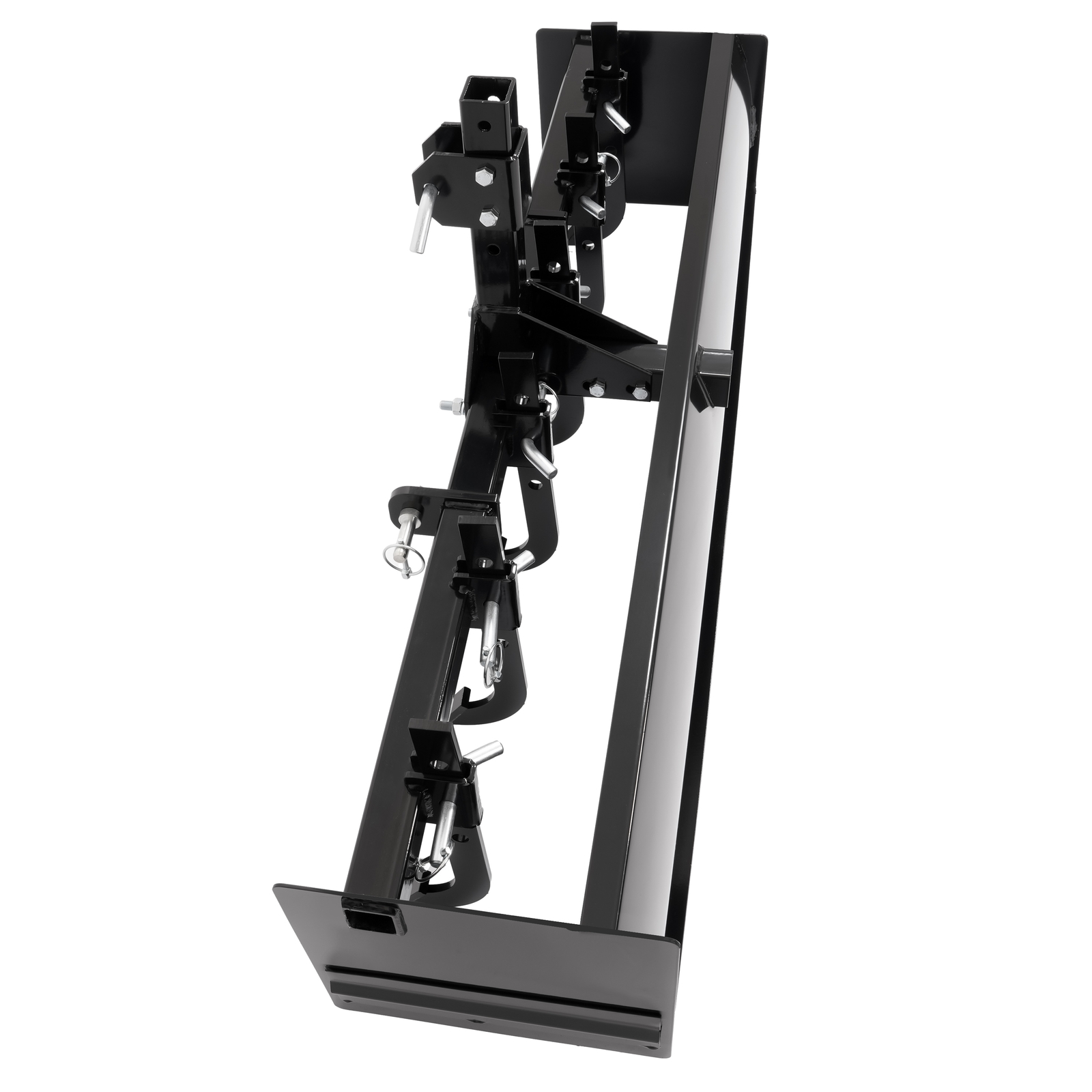 Powder Coated Steel 55" Box Blade Scraper W/6 Scarifier Shank For Cat 0 & Cat 1