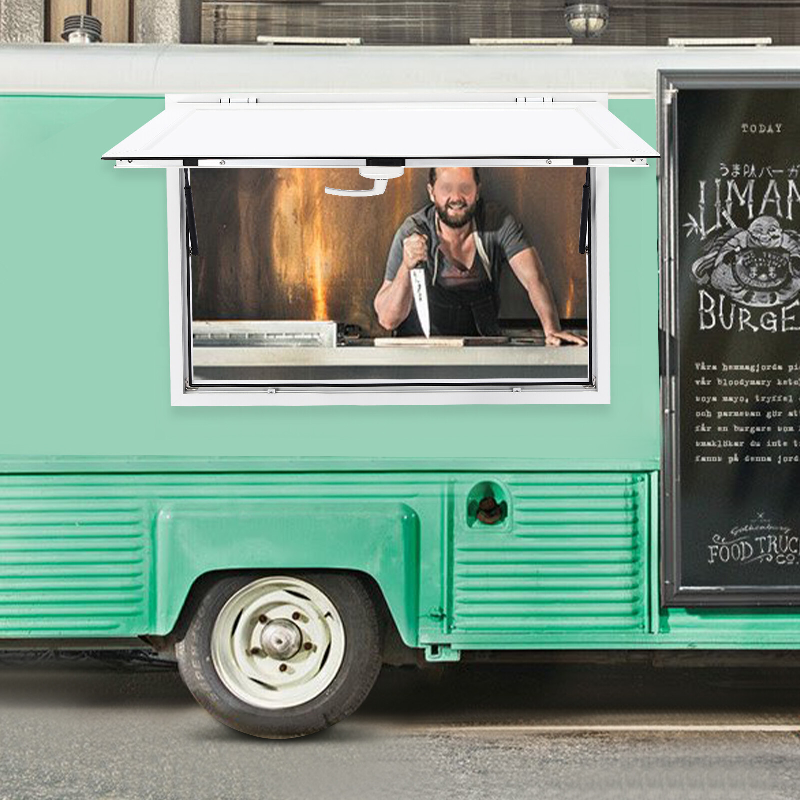 36"L x 24"W Concession Stand Serving Window Food Truck Service Awning NEW