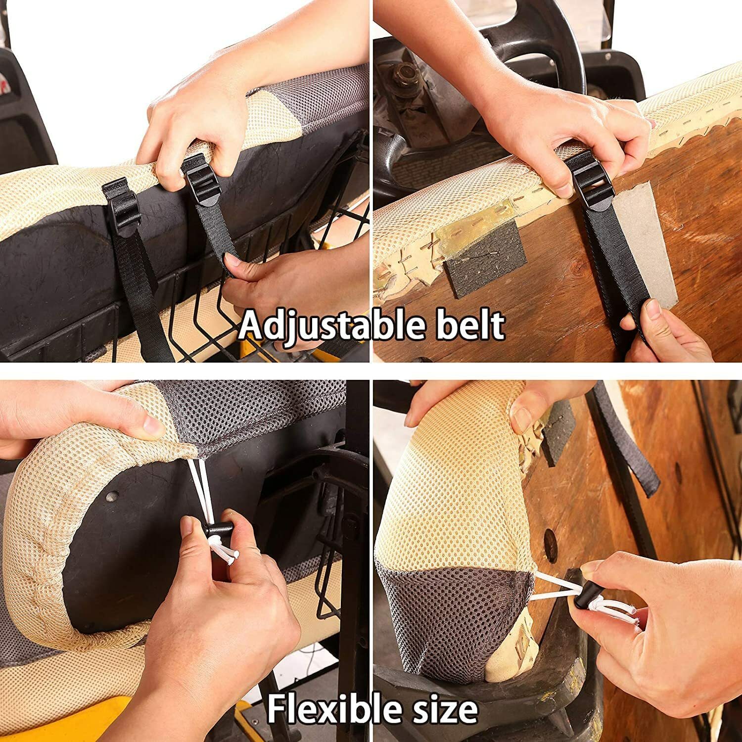 10L0L Mesh Golf Cart Front Seat Cover Set for EZGO RXV TXT Club Car DS -S size