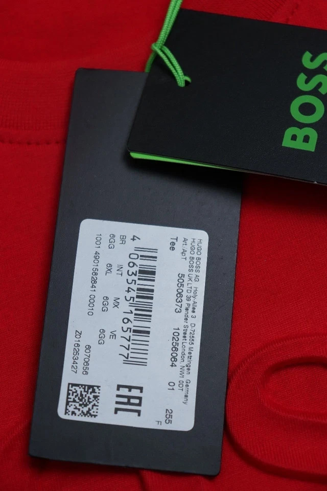 Hugo Boss Men's Short Sleeve BOSS Tiburt Solid Cotton Crew New Arrivals