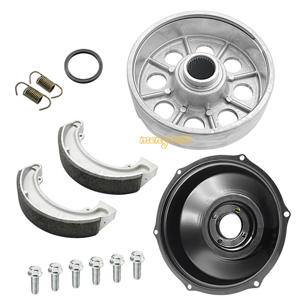 Rear Brake Drum Hub & Cover Shoes for Honda TRX300 TRX300FW Fourtrax 1988-2000