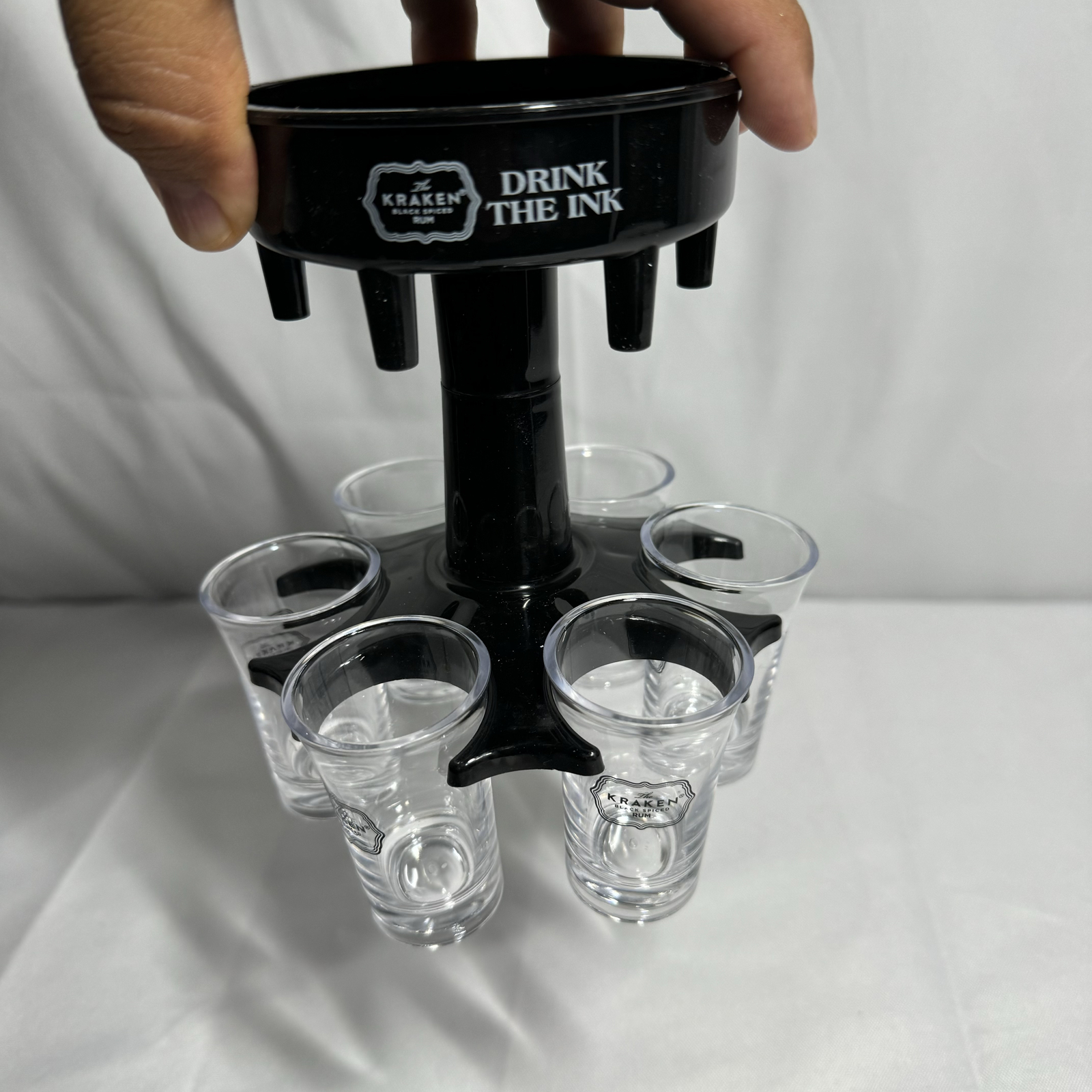 Kraken Shot Bottle Dispenser And Shot Glass Carrier