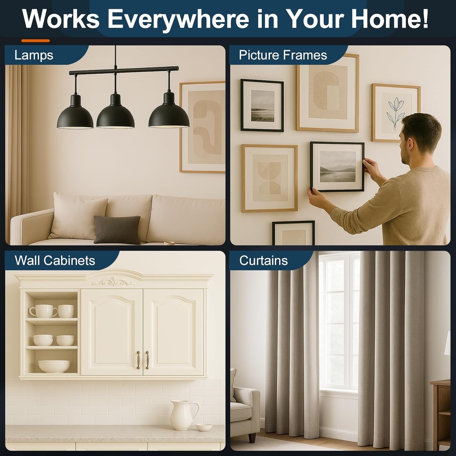 160 Pcs Self Drilling Drywall Anchors with Screws, 2Sizes 80 Sheetrock...