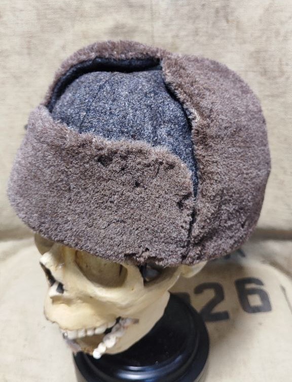 ORIGINAL WW2 RKKA RED ARMY SOLDIER OFFICER WINTER CAP USHANKA RARE 1940s
