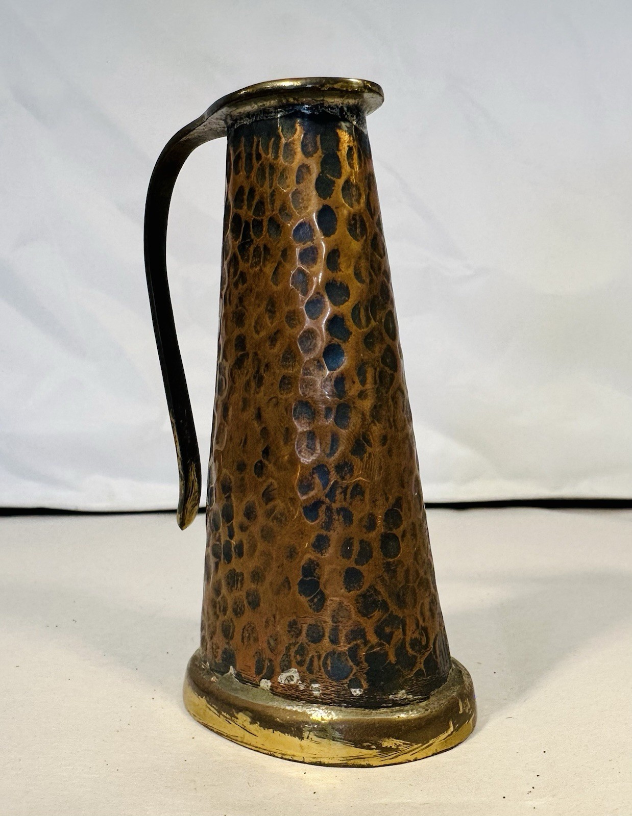 Mini Vintage Cooper & Brass Watering Can Vase Vessel Israel Made “Final Waters”