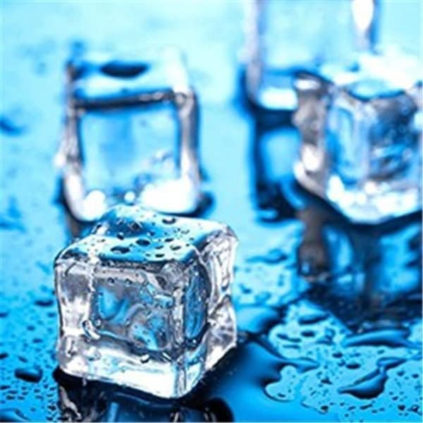 Clear Fake Ice Cubes, 20 PCS 0.8" Plastic Ice Cubes Acrylic Clear Ice Rock