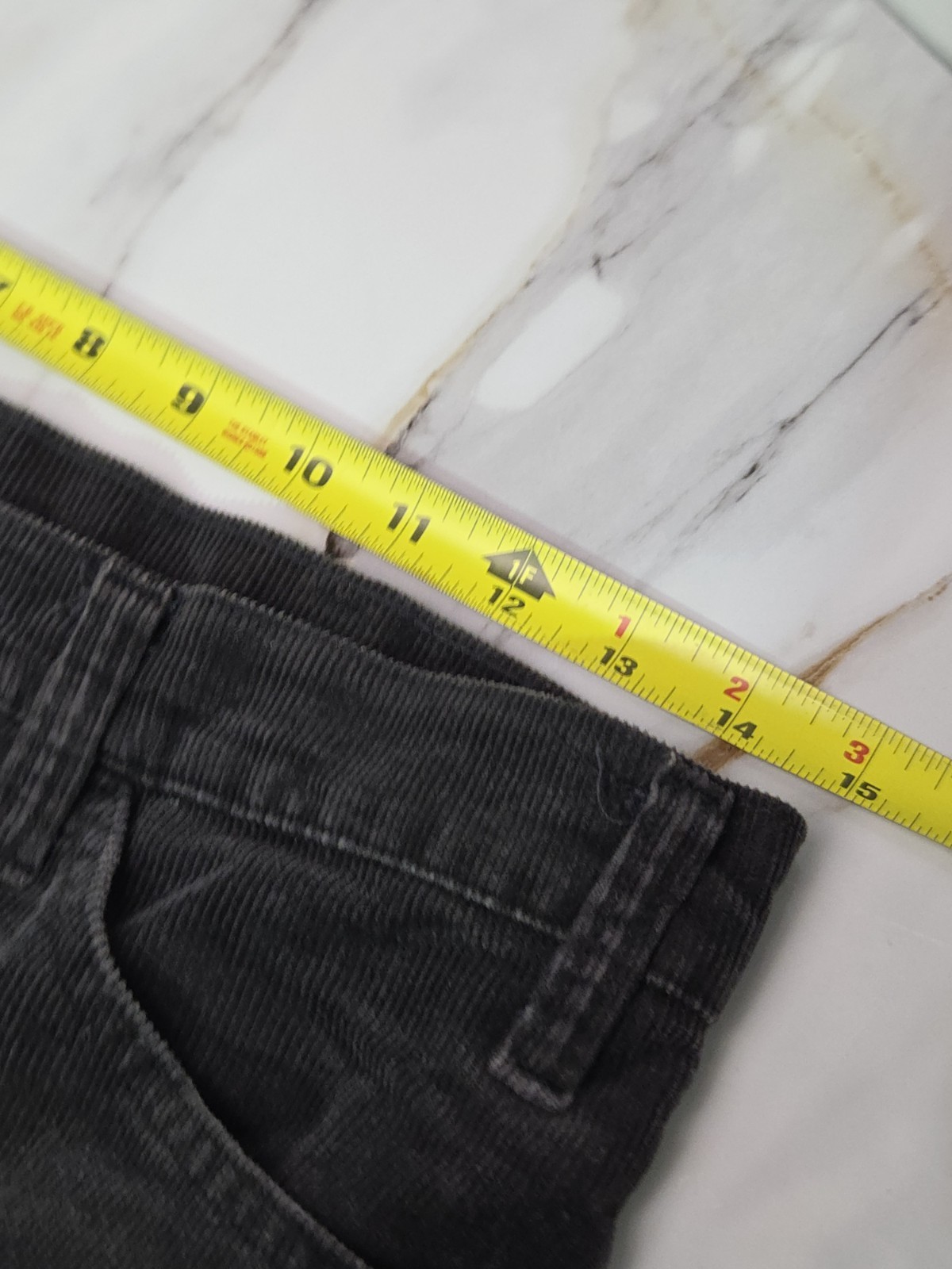 1980s Vtg Levis 519 Straight Taper 31x34 Black Corduroy Pants Talon Zip USA