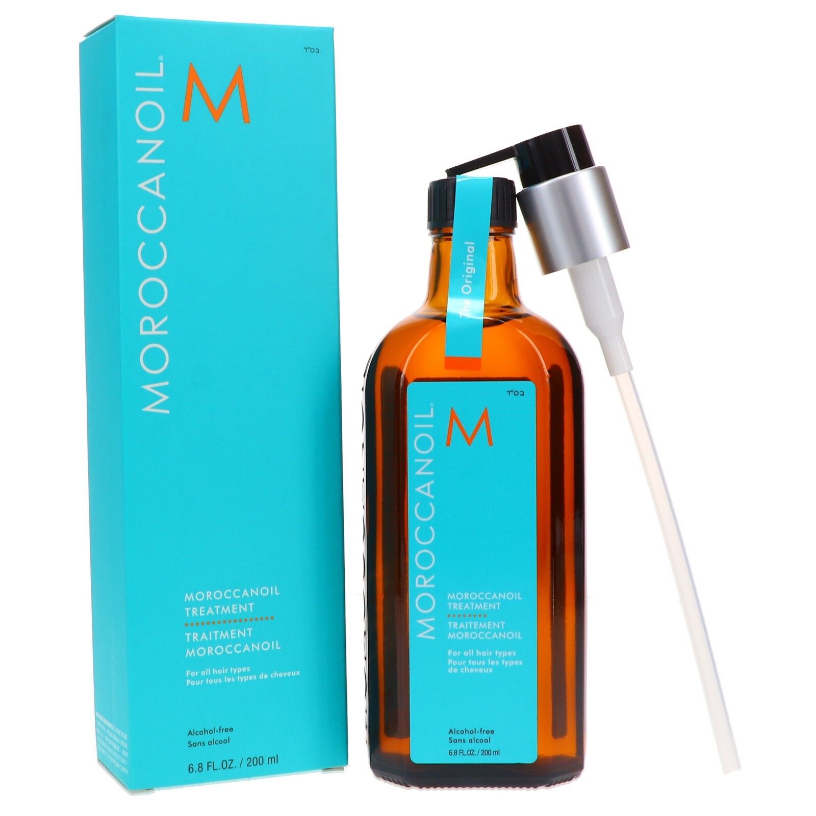 Moroccanoil Treatment Original with Pump 3.4 Oz/6.8 Oz/0.85 Oz/1.7 Oz (Select)