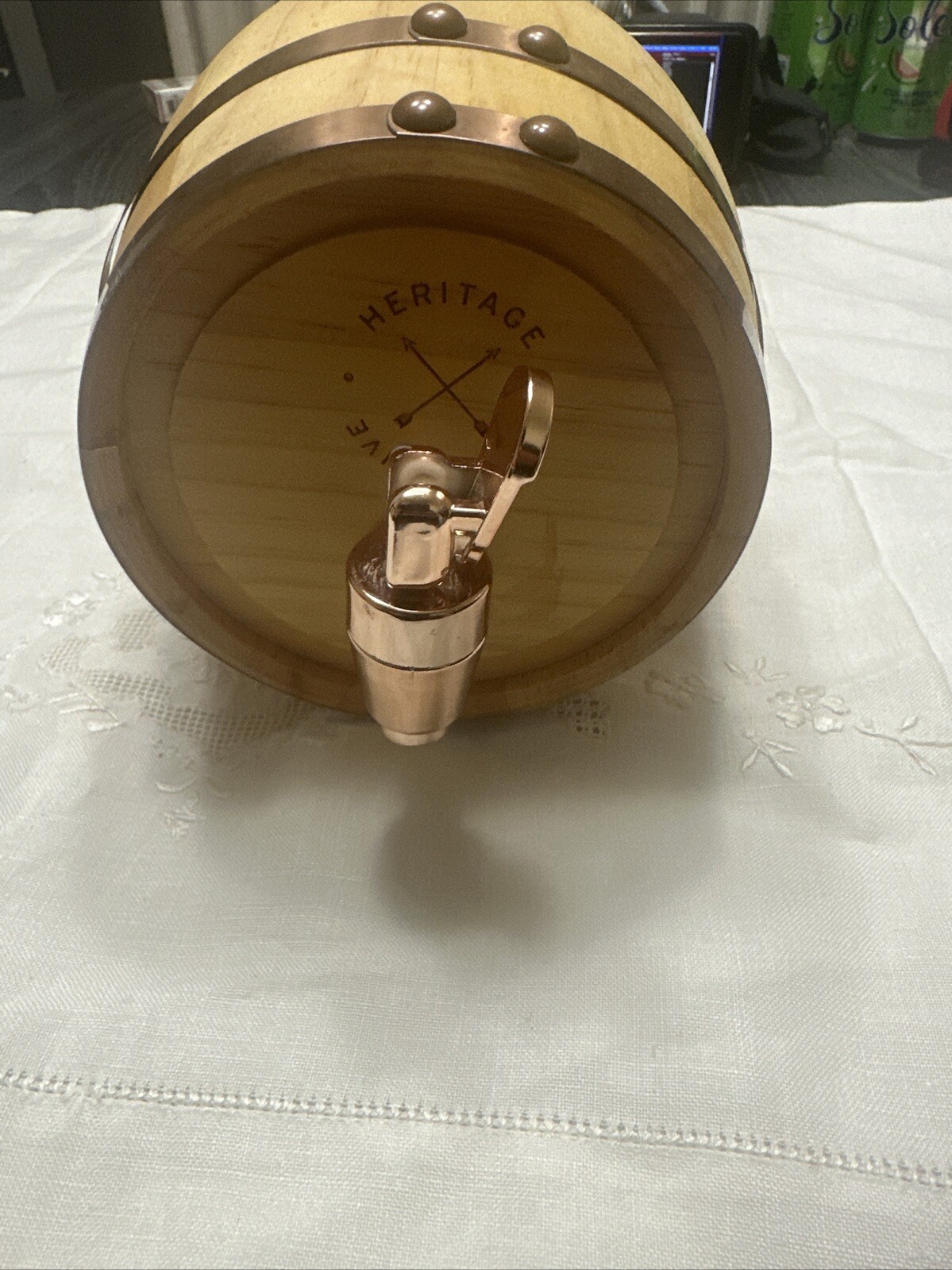 Mini Whiskey Barrel Wooden Replica Heritage Collective Dispensing Mini Keg 27 oz