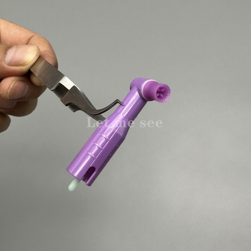 Dental Disposable Prophy Angles Soft Cup Latex Free 90° Polishing Cups Purple