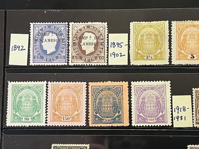 Mozambique Company 1892-1940 Nice Collection Mint Hinged in Stock Sheet 7A080S