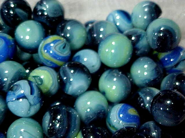 100 JABO HTF 9/16" + or - KUGLER GLASS MARBLES $29.99 !!