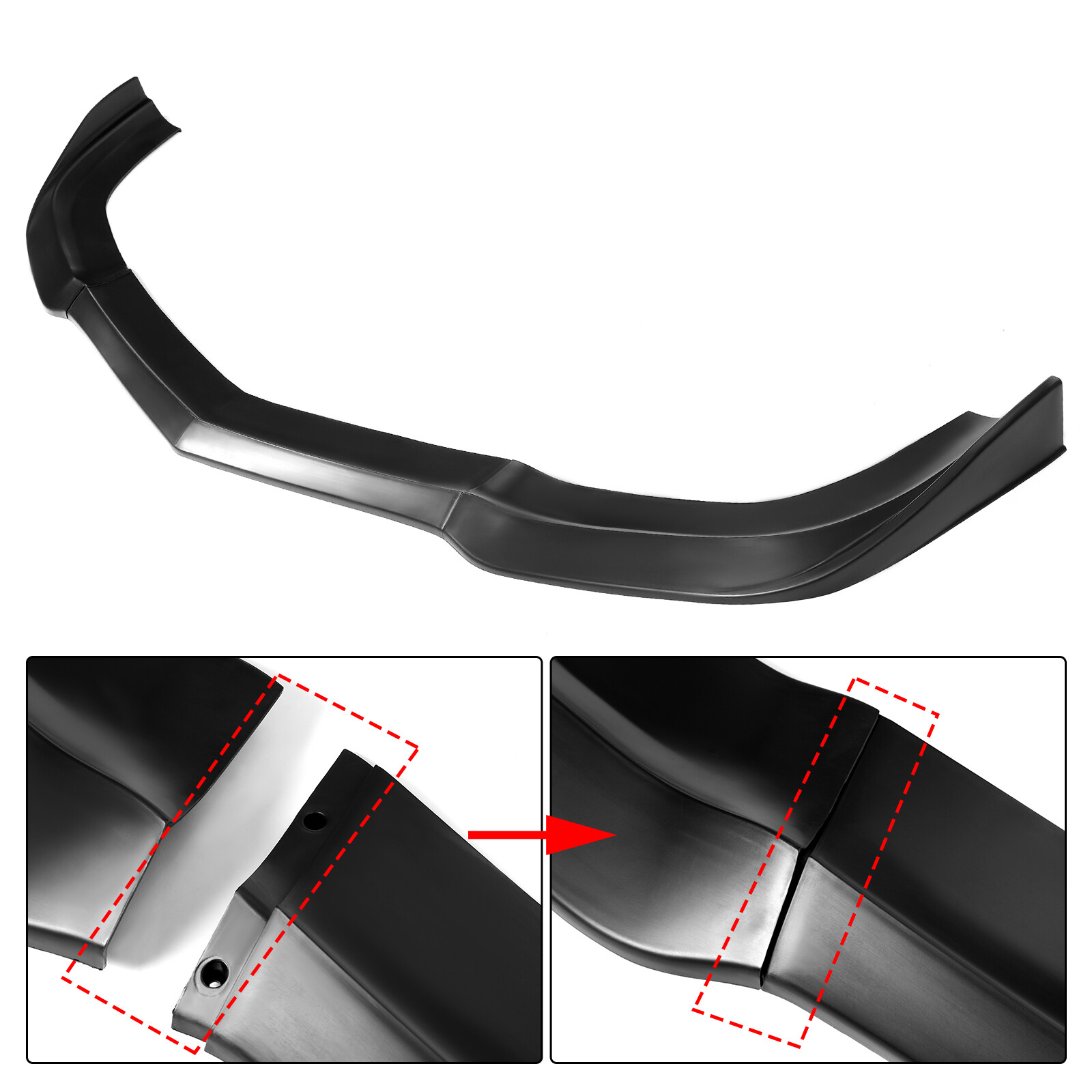 Fits 2011-2014 Dodge Charger SRT8 Matte Black Front Bumper Lip Spoiler Splitter