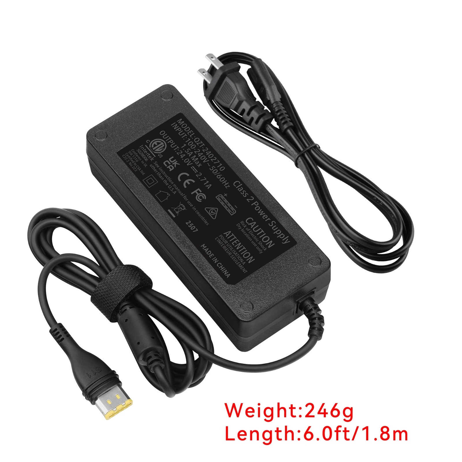 24V 2.71A 65W Replacement Power Cord Compatible with ResMed AirSense 11