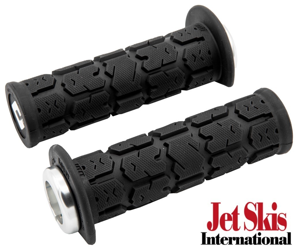 ODI 125MM Silver Black Rogue Grip Honda Aquatrax F12 R12 F12X R12X Lock on Grips