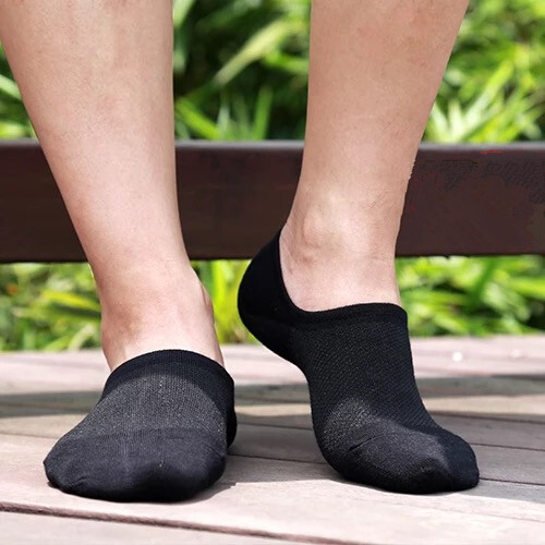 10Pack Men/Women Cotton Bamboo Socks No Show Ankle Low Cut Sport Nonslip Breathe