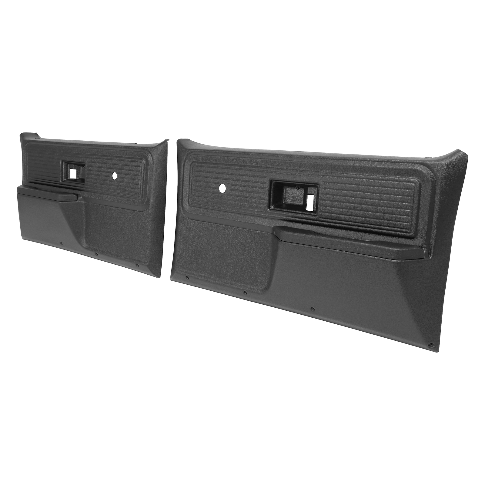 Black Inner Door Panels Left+Right For Chevrolet/ GMC Truck 1977 1978 1979 1980