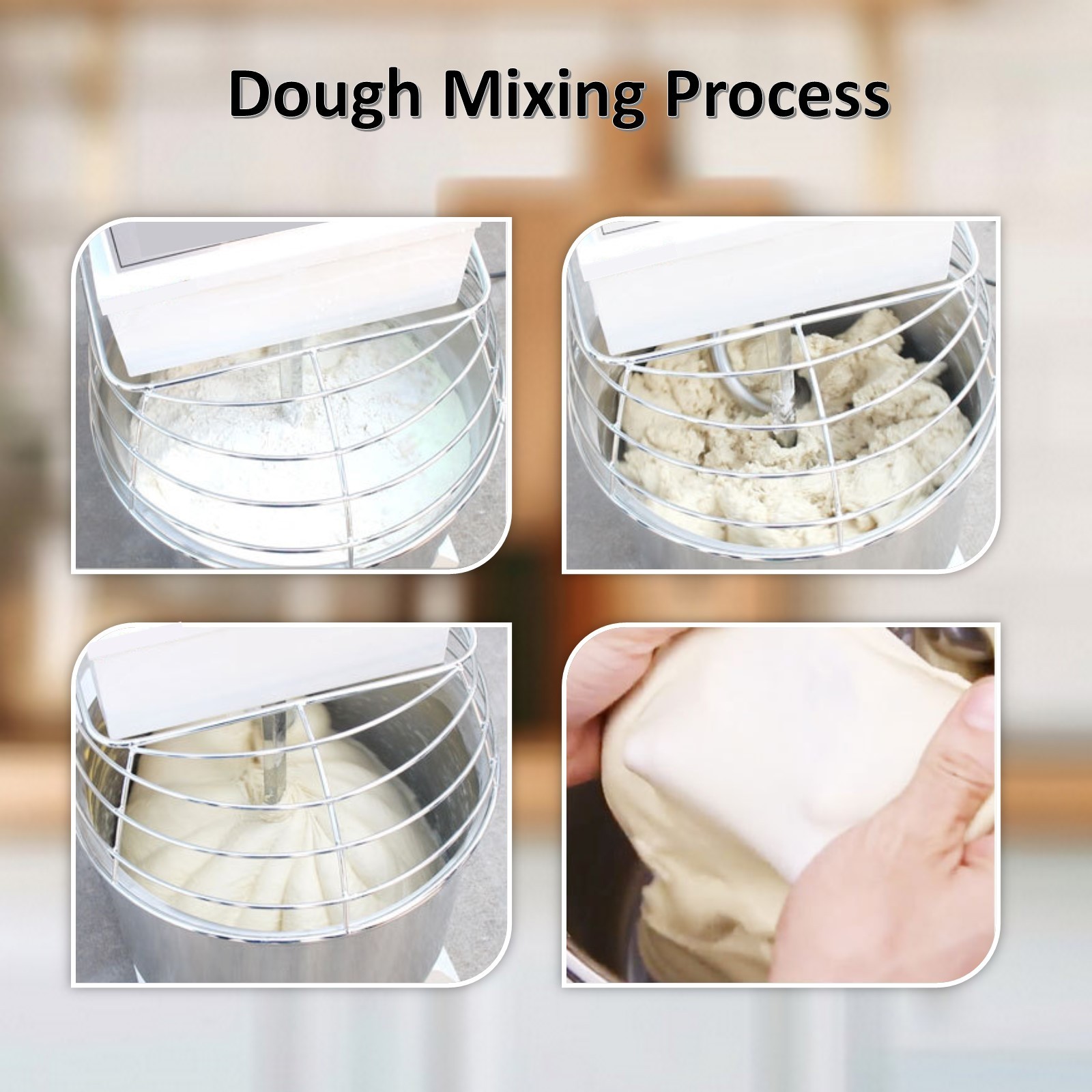 220V 80L Double-acting Double-speed Dough Mixer for Bread Pizza Three-phase
