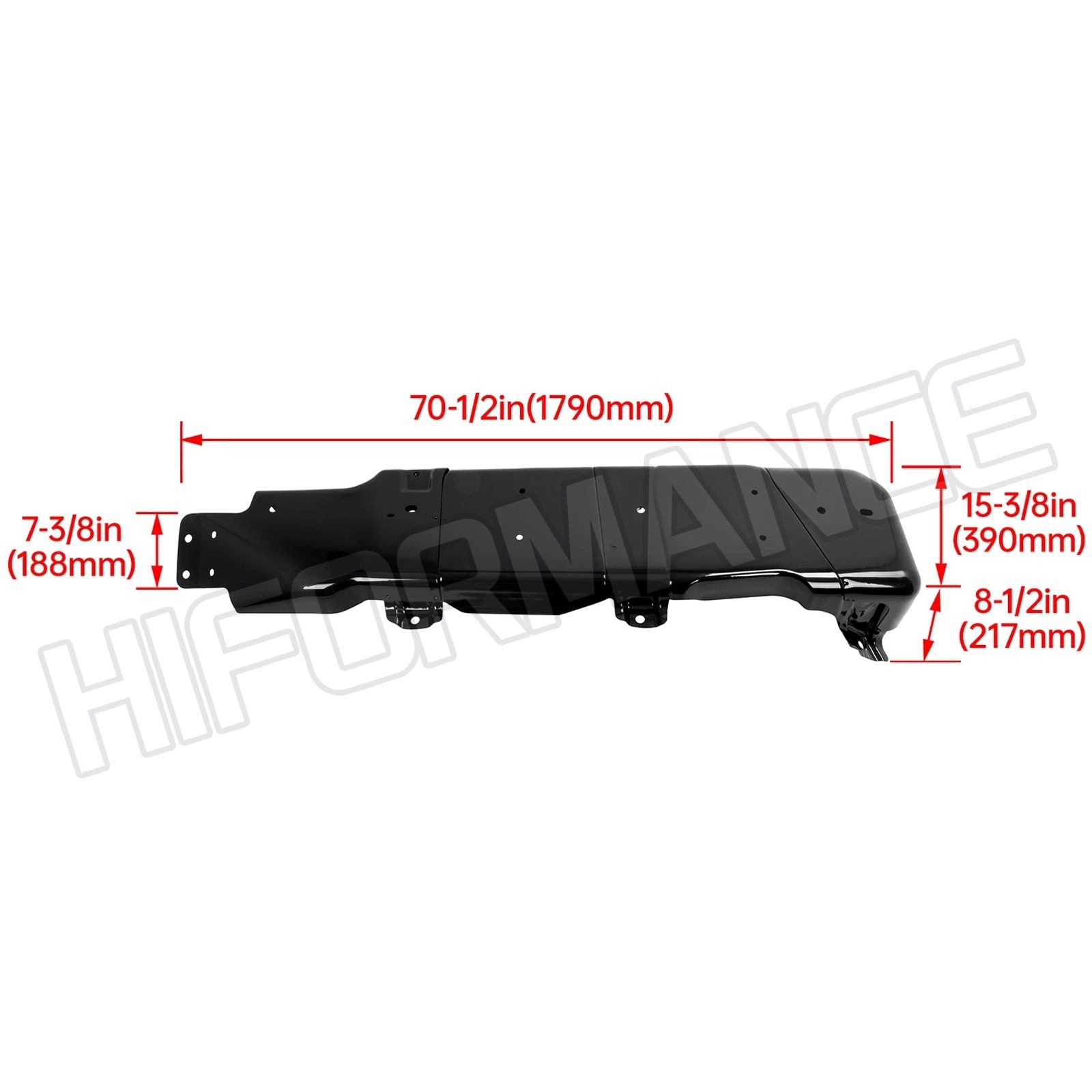 Gas Fuel Tank Skid Plate Guard For Jeep Wrangler JK 2007-2018 4-Door #52059747AD