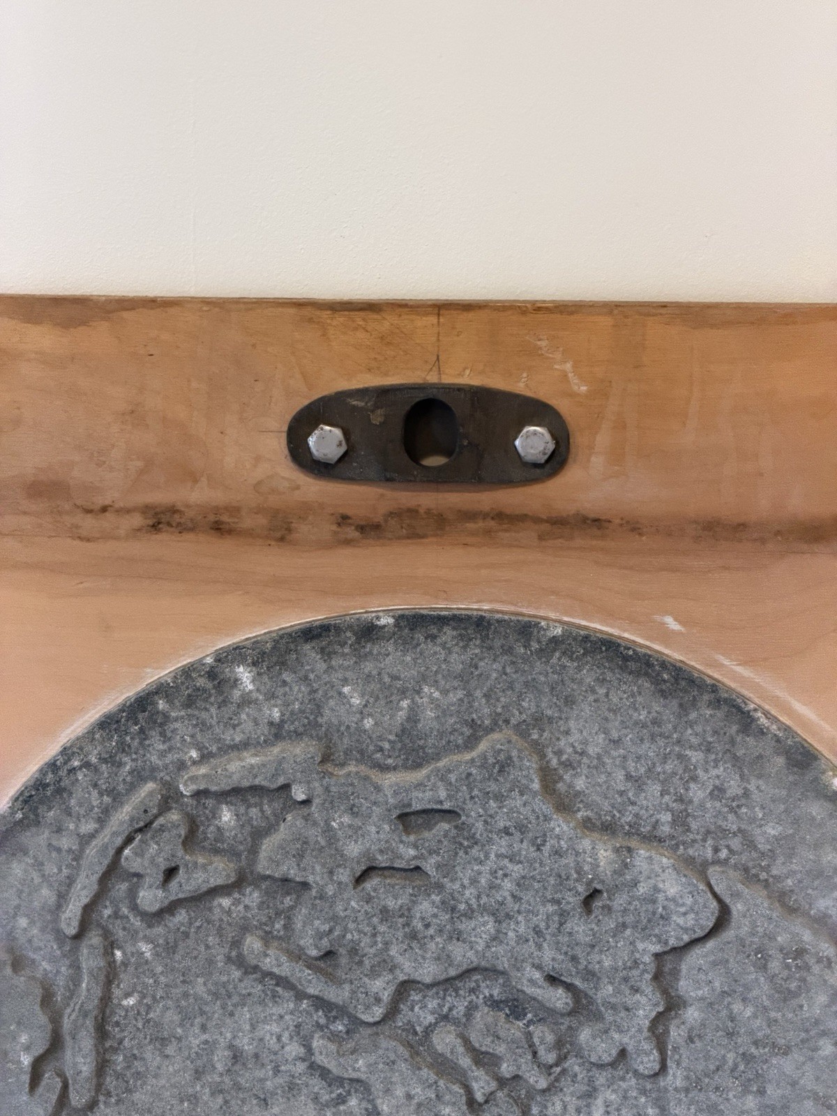 Mid Century Industrial Foundry Mold Wall Art Globe Earth Architectural Element