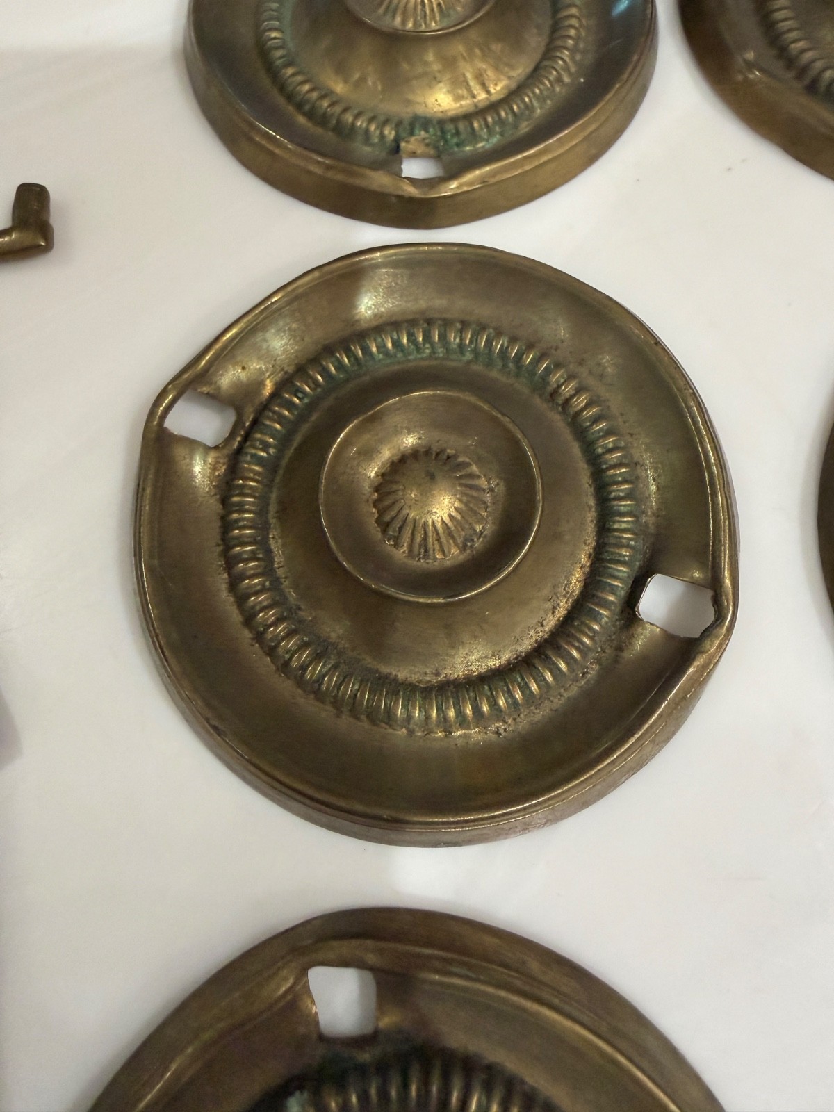 antique Hepplewhite round bail pulls 1810 English George parts restoration set