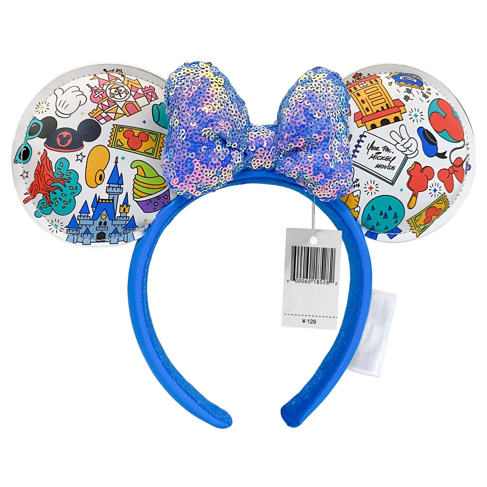 203+ Disney-Parks Headband Minnie Mickey Ears Bow Sequins Disneyland Resort