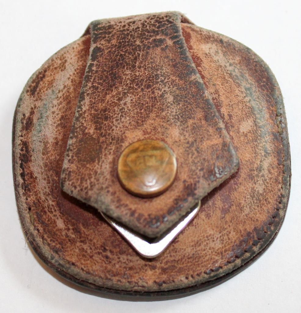 c.1920s Bausch & Lomb Folding Pocket Magnifier with Original Marked B&L Case