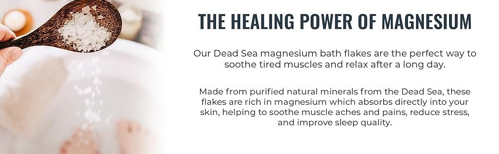 Natural Elephant Dead Sea Magnesium Bath Flakes 4 oz (113g)